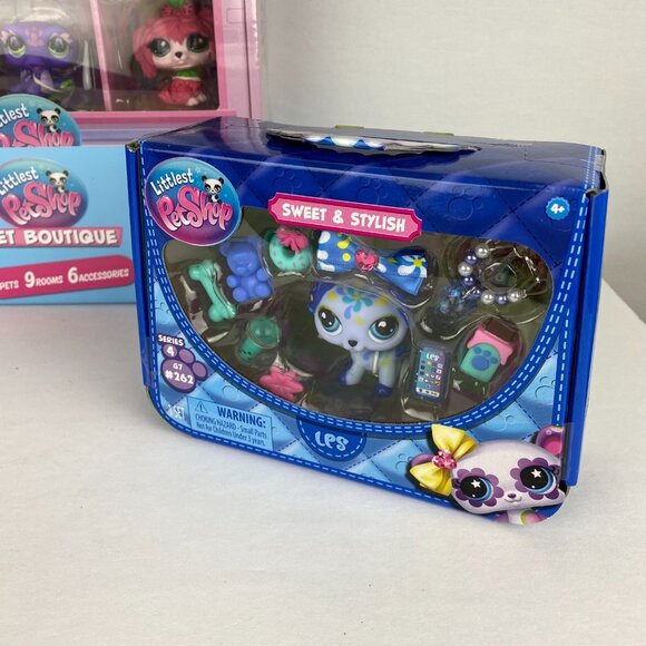Littlest Pet Shop Pet Boutique 260 Cat 262 Dalmatian Sweet & Stylish Lot NEW - Picture 7 of 7